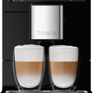 Miele CM 5310 Silence – Automatic coffee machine with OneTouch for Two, Aromatic System, coffee maker, cleaning programs and more, in obsidian black