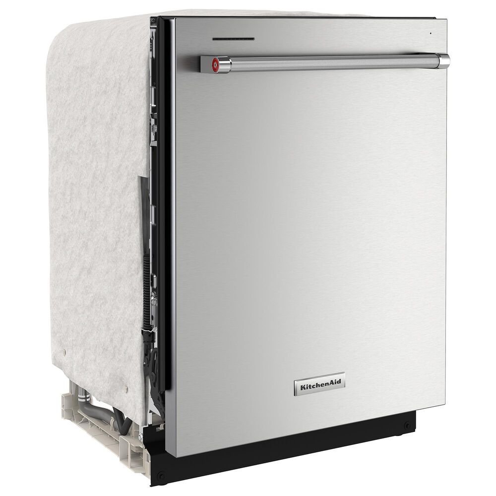 Alternative view of KitchenAid 24″ Fully-Integrated Built-In Dishwasher with 30 Total Wash Jets in PrintShield Stainless Steel