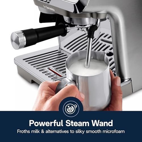 Alternative view of De’Longhi La Specialista Arte Evo Espresso Machine – Compact Cold Brew Coffee Maker with Grinder, Milk Steam Wand/Frother & Tamping Tools – Home Barista Kit for Lattes, Cappuccinos, Iced Coffee